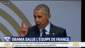 Obama salue la diversité de l'Équipe de France lors d'un hommage à Nelson Mandela