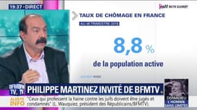 Philippe Martinez répond à Édouard Philippe sur le chômage : "Moi ce que je lui propose, c'est de trouver du boulot au gens"