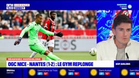 Kop Aiglons: le Gym replonge après OGC Nice-Nantes