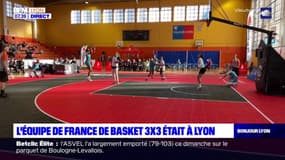 Lyon: l'équipe de France féminine de basket 3x3 ont participé à un tournoi