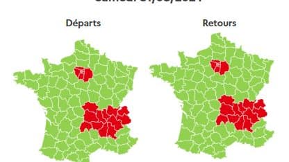 La journée de samedi est classée rouge en Ile-de-France et en Auvergne-Rhône-Alpes. La journée de samedi est classée rouge en Ile-de-France et en Auvergne-Rhône-Alpes.