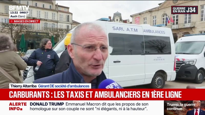 Flambée des prix à la pompe: "un coût supplémentaire de 3.000 à 3.500 euros par mois", déplore un gérant de société d'ambulances