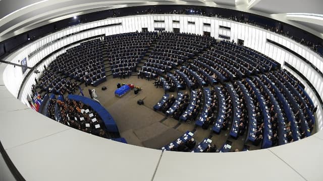 Vue générale du Parlement européen (image d'illustration)