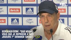 Bordeaux-Lyon : "Que voulez-vous que je reproche à mes joueurs ?" demande Gasset