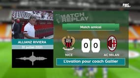 Nice - AC Milan : L'ovation des supporters niçois pour coach Galtier
