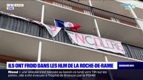Froid dans les HLM de la Roche-de-Rame: des banderoles et une pétition des habitants