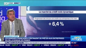 Les banques françaises continuent de prêter aux entreprises selon la Banque de France