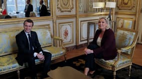 Emmanuel Macron et Marine Le Pen - Image d'illustration 