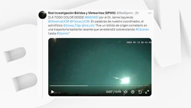 Une lumière bleue est apparue dans le ciel espagnol et portugais dans la nuit du 18 au 19 mai 2024