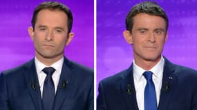 Les deux candidats lors du débat sur France 2