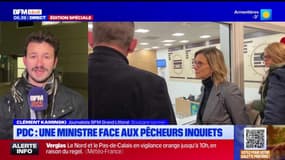 Pas-de-Calais: la ministre Agnès Pannier-Runacher face aux pêcheurs inquiets