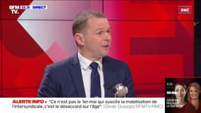 "Je ne pense pas que Madame Binet puisse inverser l'échelle de valeur entre la police et les casseurs": Olivier Dussopt répond à la secrétaire générale de la CGT qui parle de "provocation policière"