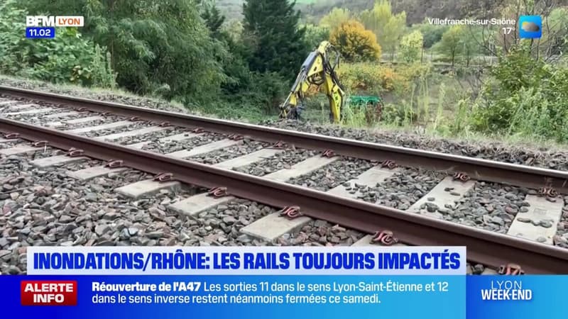 Inondations dans le Rhône: le trafic ferroviaire toujours à l'arrêt, les voyageurs en quête de solutions (1/1)