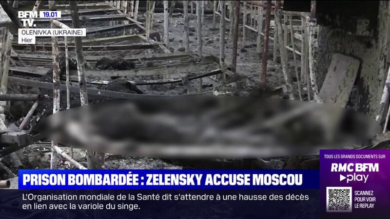 Bombardement de la prison d'Olenivka: Volodymyr Zelensky dénonce 