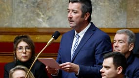 Le député Renaissance Karl Olive à l'Assemblée nationale le 20 décembre 2023 