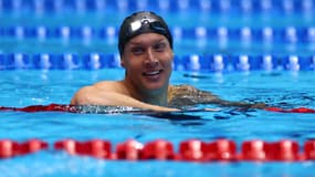 Caeleb Dressel après son avoir échoué à se qualifier sur 100m nage libre pour les JO de Paris 2024 lors des sélections américaines, le 19 juin 2024