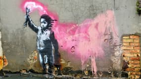 Oeuvre attribuée à Banksy à Venise