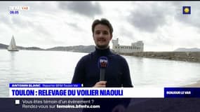 Toulon: le voilier Niaouli, échoué au début du mois, a enfin été évacué