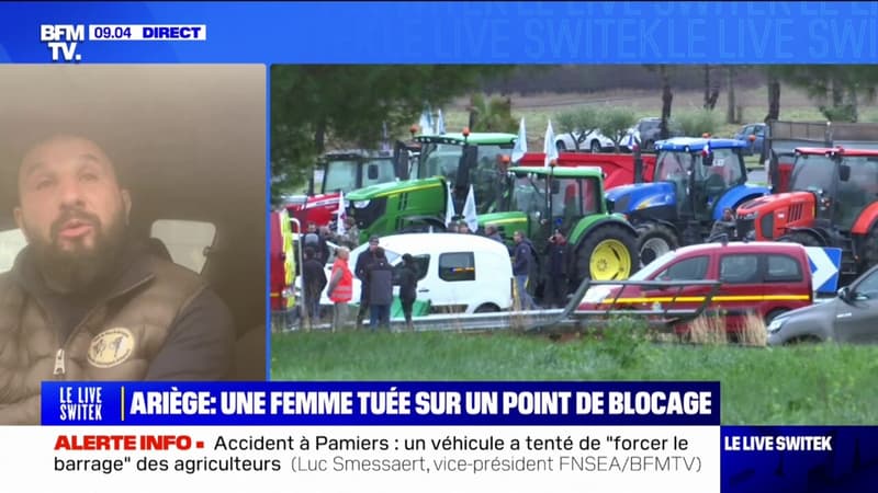 L'émotion de Jérôme Bayle, figure de la contestation des agriculteurs, après l'accident mortel en Ariège