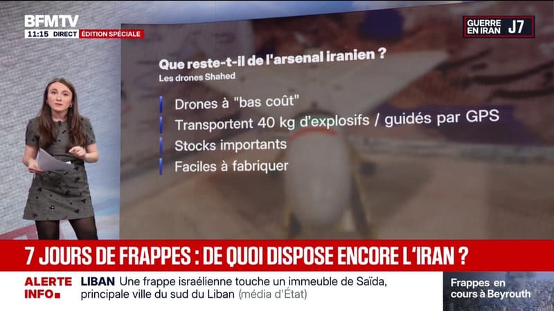Guerre au Moyen-Orient: après sept jours de frappes, de quoi dispose encore l'Iran?