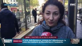 Julie, sinistrée de Marseille: "J'ai pris mes deux enfants et je suis sortie en pyjama"