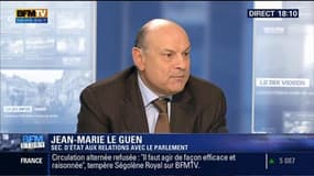 Départementales: "C'est souvent le candidat socialiste qui est en meilleure situation de l'emporter", estime Jean-Marie Le Guen