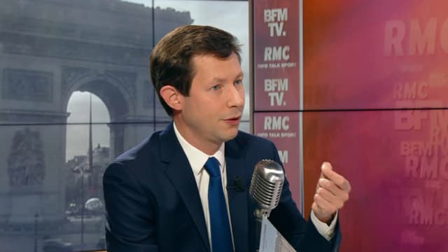 François-Xavier Bellamy sur BFMTV et RMC, le 26 mars.