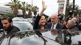 Marine Le Pen à Cannes le 1er mai 2018.