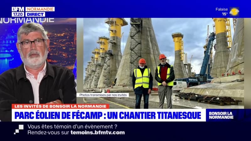 Parc éolien de Fécamp: un chantier grandiose