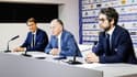 Rudi Garcia, Jean-Michel Aulas et Juninho, le 15 octobre 2019