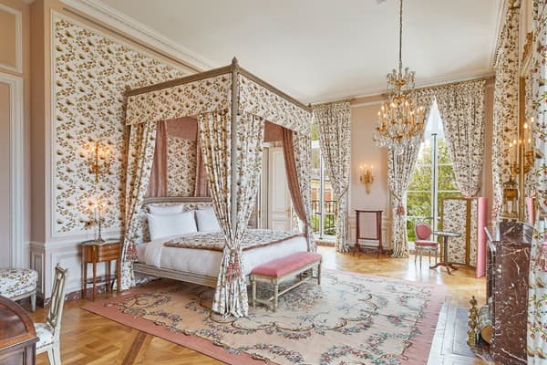 La Suite Necker de l'hôtel Airelles à Versailles. 