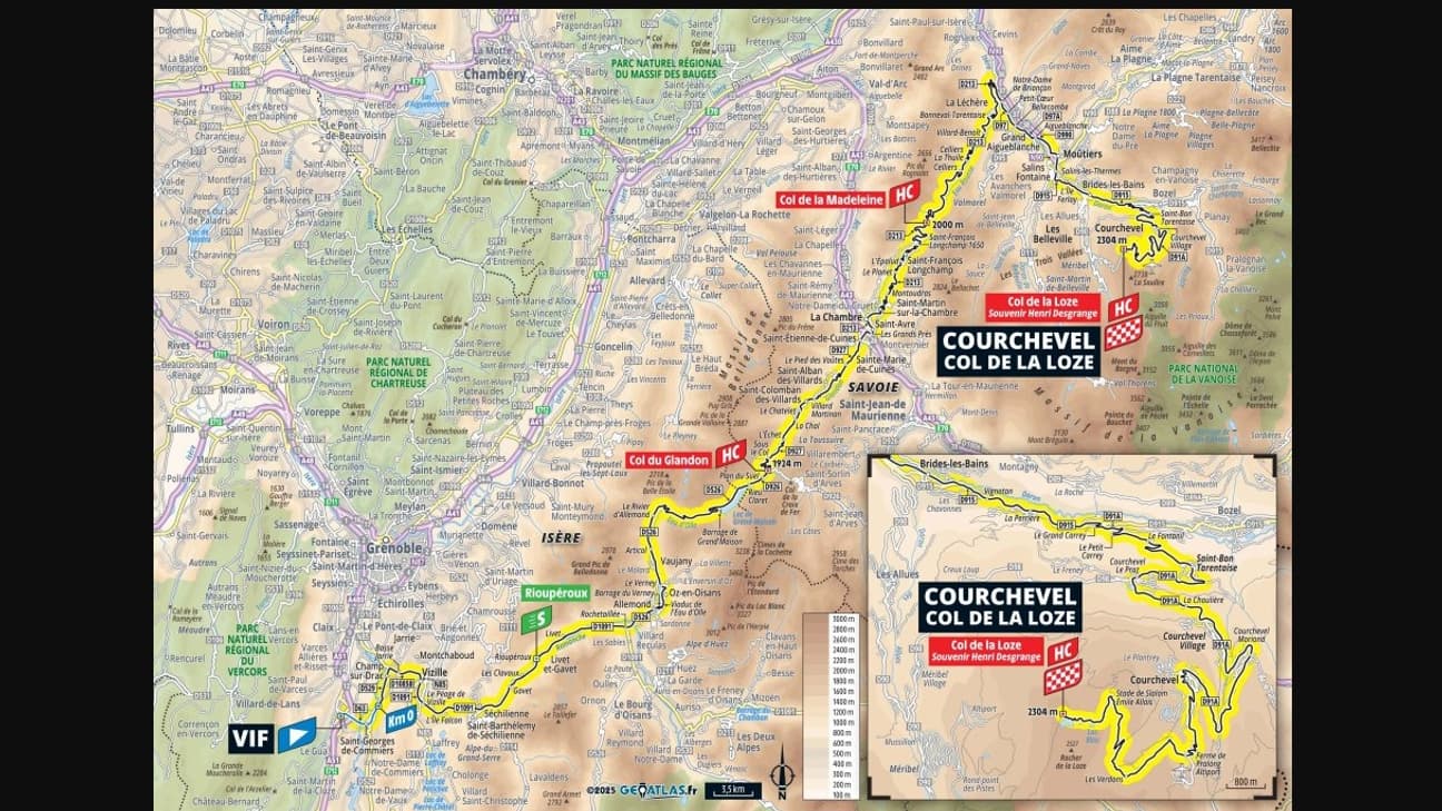 Le parcours de la 18e étape du Tour de France