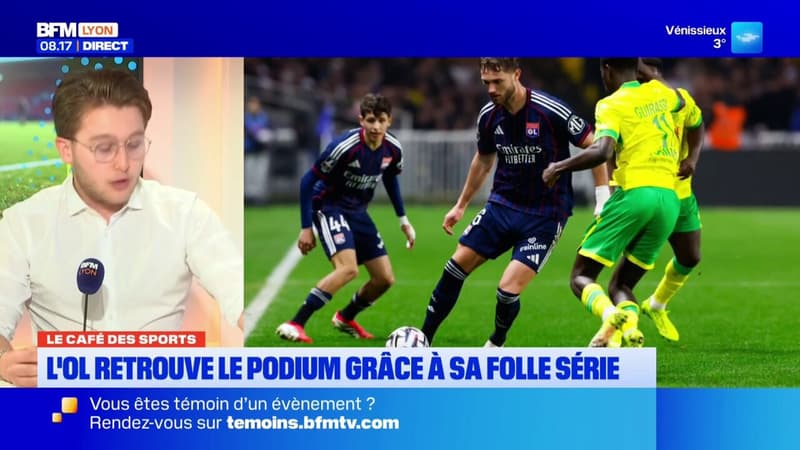 Le Café des Sports: l'OL retrouve le podium grâce à une superbe série