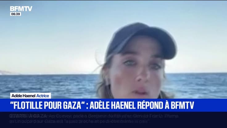 "C'est effrayant": Adèle Haenel réagit à l'attaque de drone qui a visé la flottille pour Gaza