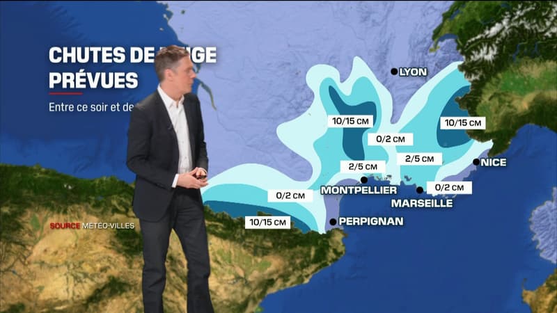 Le temps ce dimanche: neige attendue sur le Sud, 2 départements en vigilance orange neige-verglas