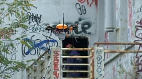 Les pompiers de Paris expérimentent les drones en milieu urbain