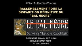Un rassemblement pour protester contre le nom "Bal Nègre" s'est tenu dimanche 5 février à Paris