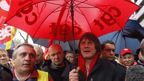 La direction de la CGT s'est réunie mardi à Montreuil pour régler la crise de succession de Bernard Thibault, en prévision de la désignation de son futur dirigeant par le "parlement" de la centrale début novembre. /Photo prise le 11 octobre 2012/REUTERS/G