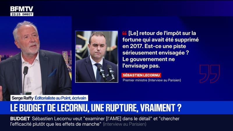 Annonces de Sébastien Lecornu: pour Serge Raffy, écrivain, le Premier ministre 