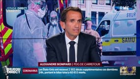 À Carrefour les stocks de masques sont prêts a assuré le PDG, Alexandre Bompard