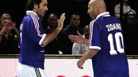 Robert Pires et Zinedine Zidane