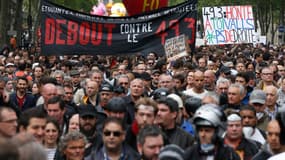 Une manifestation contre la loi Travail à Paris, le 17 mai 2016