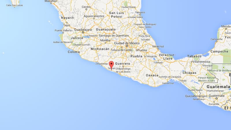 L'épicentre du séisme s'est produit à quelques kilomètres de Tucpan, dans l'Etat de Guerrero.