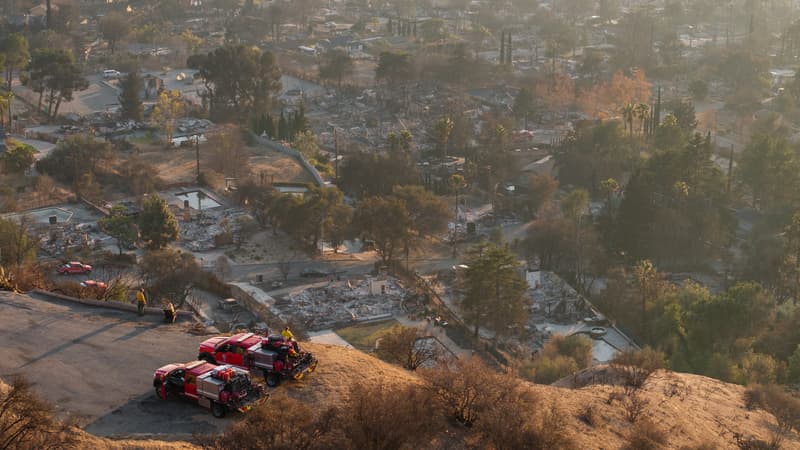 Incendies à Los Angeles: les pompiers s'inquiètent du retour des vents forts