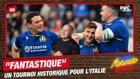 6 Nations : Le tournoi de l'Italie est "fantastique", selon Moscato