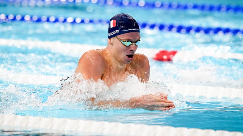 Léon Marchand le 2 août 2024