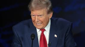 Donald Trump lors du débat face à Kamala Harris, le mardi 10 septembre 2024 à Philadelphie