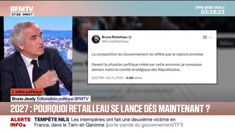 L'ÉDITO POLITIQUE - Pourquoi Bruno Retailleau se lance dès maintenant pour la présidentielle de 2027