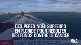 Des Pères Noël surfeurs en Floride pour récolter des fonds