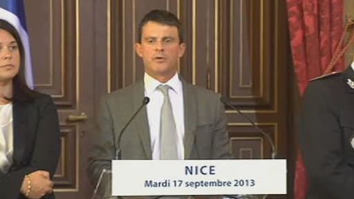 Manuel Valls à Nice le 17 septembre.